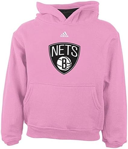 Adidas Toddler Pullover Hoodie, Pink - Brooklyn Nets - 3T