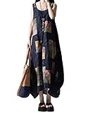 (シュガーポート） SUGAR PORT レディース マタニティ 和風 マキシワンピース SL082 (ネイビーXLサイズ)