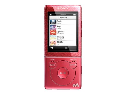 Sony NWZ-E474BLK 8 GB Walkman A/V Player, Red