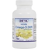 DEVA Vegan Vitamins Vegan DHA (Algae) 200mg Vegan Softgels, 90-Count Bottle