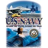Us Navy Around World Adult T-Shirt