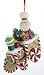 3.25" Gingerbread Kisses Santa Claus Candy Train Christmas Ornament