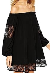 Strapless Spring Winter Lace Chiffon/Polyester/Spandex Checkered Print Long Sleeves Club Dress/Party Dress 