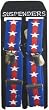 PATRIOTIC PRINT SUSPENDERS