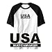 T-Shirt Raglan White 