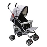 Lightweight Aluminum Stroller with Color: Red