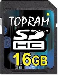 16GB SDHC Card for Canon, Nikon, Casio Digital Camera by TOPRAM