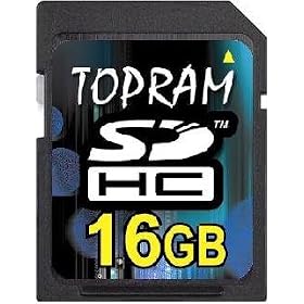 16GB SDHC Card for Canon, Nikon, Casio Digital Camera by TOPRAM by Topram