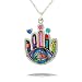 Sweet Rainbow Hamsa Necklace #0836