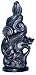 Asian Dragon sculpture - hand carved stone - black