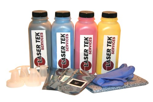 HP 3600 Toner Refill Kit 4 Pack for HP 3600 3600n 3600dn 3800 Printers & HP Q6470A Q6471A Q6472A Q6473A Toner Cartridges INCLUDES RESET CHIPS On Sale