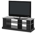 Blok STRATA 4000 Black Oak & Glass AV Table TV Stand Hifi Unit