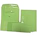 JAM PAPER 10 x 13 Open End Catalog Colored Envelopes with Clasp Closure - Ultra Lime Green - 10/Pack