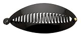 France Luxe Jumbo Yvette Ponytail Holder - Black