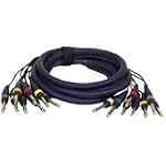 Pyle-Pro PPSN824 - 20 Ft. 8 Channel Unbalanced 1/4'' Male to 1/4'' Male Snake Cable