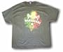 RASTAFARI Military Green Lions & Crown Men's Tee Shirt