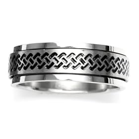 STAINLESS STEEL MENS SPINNING RING
