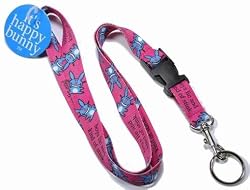 Happy Bunny 'Boys Lie and Kind of Stink' Lanyard