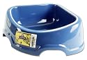 10 Inch Plastic Corner Snack Cat Bowl (Blue)