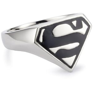 Stainless Steel Superman Ring