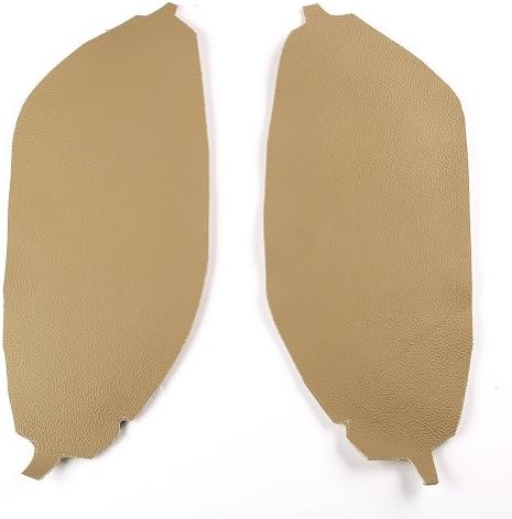 Beige Grey black Real Leather Front Door Panels Armrest Covers case For 2008-2012 Honda Accord (Beige)