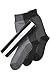 Clout - Men's Taylored Tweeds Dress Socks (Black/Grey/Black)