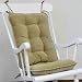Greendale Home Fashions Standard Rocking Chair Cushion Set, Cherokee Solid, Khaki