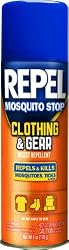Repel 32600 6 oz Mosquito Stop Clothing & Gear Insect Repellent