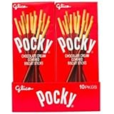Pocky Chocolate Cream Covered Biscuit Sticks 1.4oz  (Pack of 10)