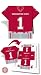 Set of 96 Washington State Cougars Football JerseyNaps® Party Napkins NCAA College Athletics