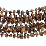 8-Strand Tiger's Eye Chip Necklace- 20 IN