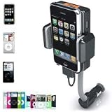 CAR CHARGER MOUNT FM TRANSMITTER FOR APPLE iPHONE 4