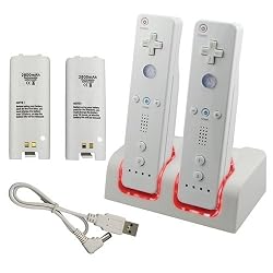 NEW For WII REMOTE DUAL CHARGING CHARGER DOCK STATION