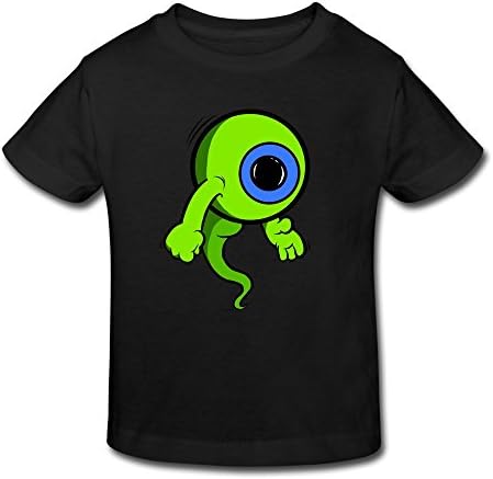 BOAO Baby Toddler Jacksepticeye Eyeball Logo Boys/Girls T-shirt Age 2-6 Black 3 Toddler