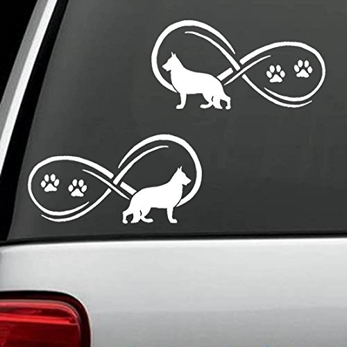 H1068 Infinity German Shepherd Dog Decal Sticker