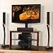 Bello Hand Painted Front Triple Play Universal Flat Panel Audio/Video System with Swivel TV Mounting
