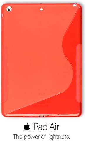 OnlineBestDigital - Colourful Semi-Transparent Gel Case for Apple iPad Air - Red