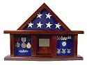 Military Medal Shadow Box Display Case- for 3 x 5ft Flag