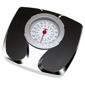Soehnle 61271 Domicil Black Matte/Chrome Platform Bath Scale