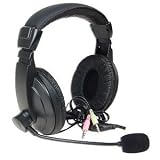 ProfessionalHeadphoneswithHeadsetMicrophone(Black)