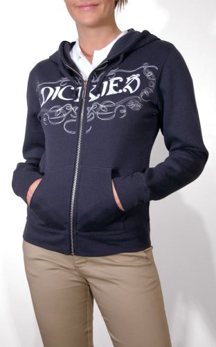 Dickies Girls Juniors' Zip Front Hoodie with Contrast Hood Lining and Flocking