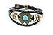 November's Chopin Unique Beads Braided Leather Adjustable Wrap Bracelet