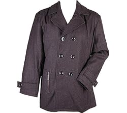 Stacy Adams Men s 1407BM Pea Coats Charcoal 2XL US discount