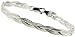 7 Sterling Silver Braided Herring Bone Bracelet
