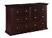 Suite Bebe Bailey 6 Drawer Double Dresser Espresso