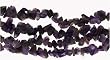 36 inch Endless Chip Necklace (approx. 8mm) - Amethyst "A"