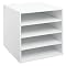 4-Shelf Organizer Cube - White