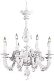 Metropolitan Metropolitan N657 Large 8-LT 480w (28H x 24W) Chandelier in Italian White Porcelian