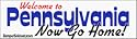 Welcome To Pennsylvania now go home - bumper stickers (Medium)