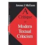 A Critique of Modern Textual Criticism